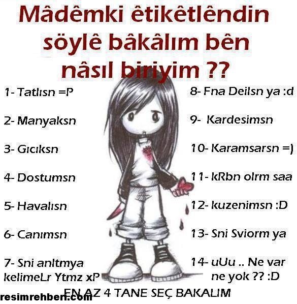 Soyle bakalim ben nasil biriyim